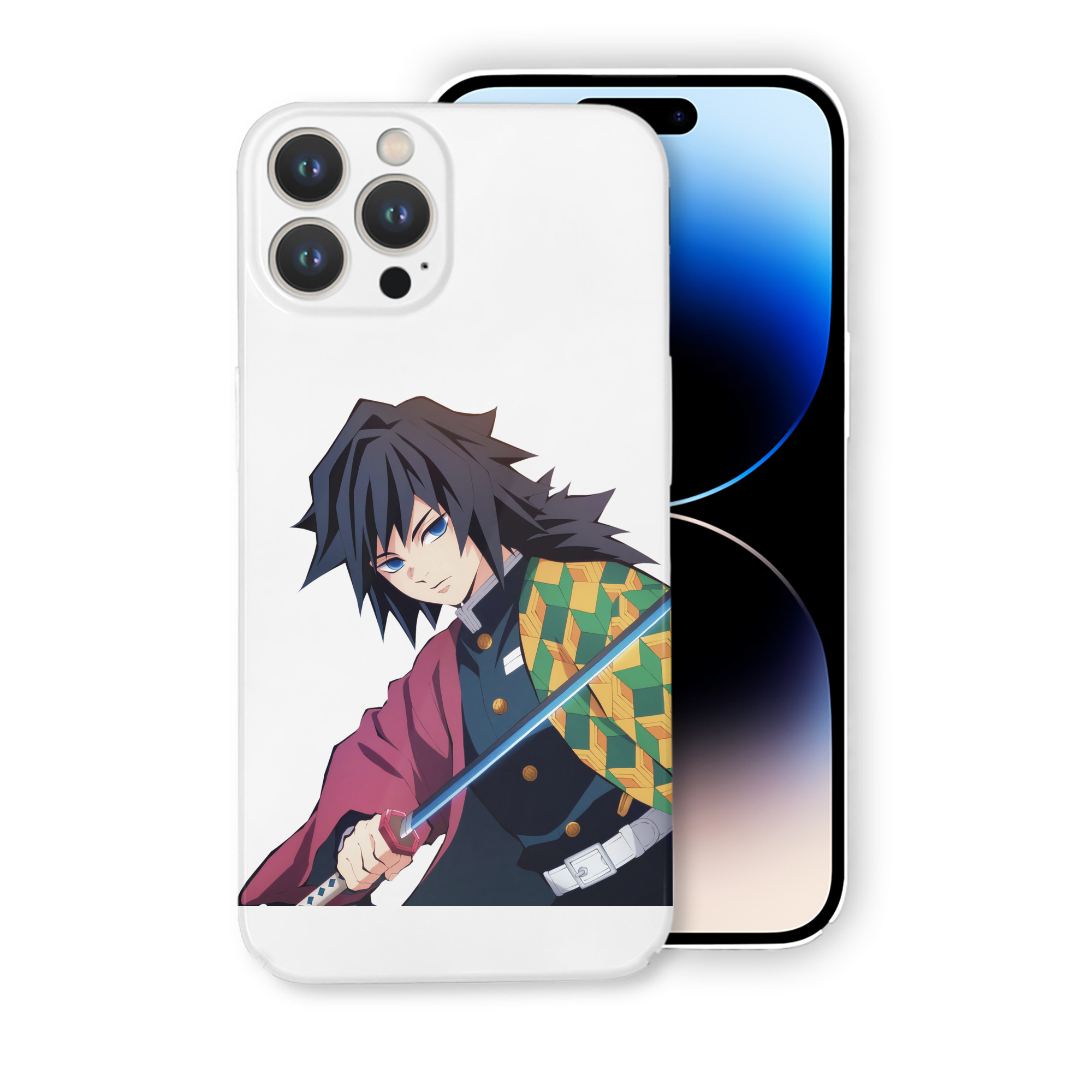 （画像用） 鬼滅の刃（きめつのやいば）水柱-冨岡 義勇／とみおか ぎゆう Tomioka Giyuu 【iPhone 14シリーズ対応】ハードケース